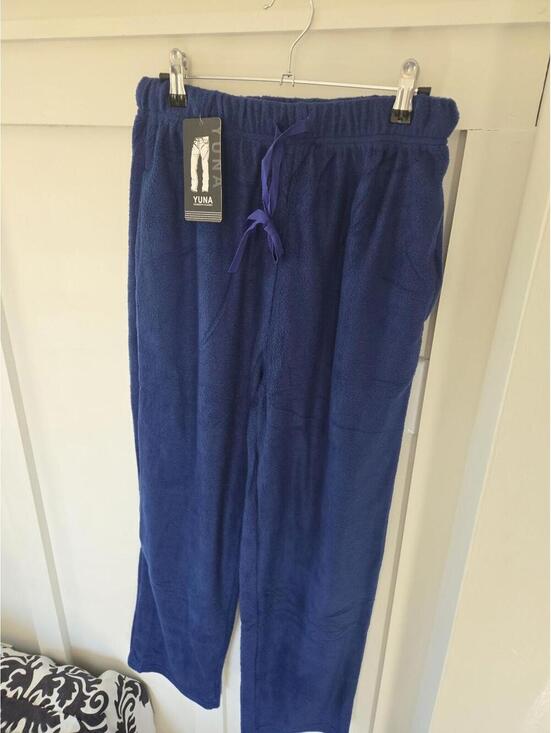 Yuna Other - Yuna Fashion Classic Navy Blue Fleece Lounge Pants L/XL NWT